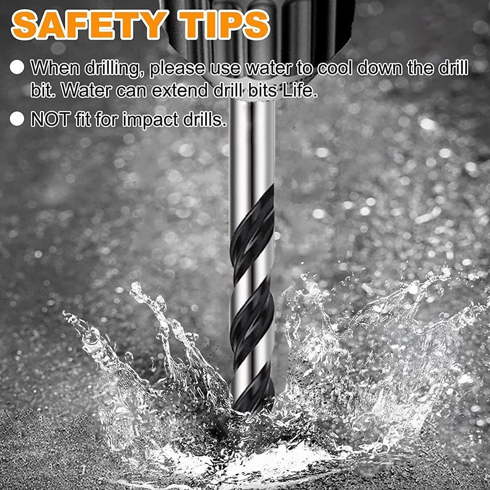 10 Punte Da Trapano In Acciaio Per Piastrelle, Vetro, Ceramica, Marmo E - Foto 5