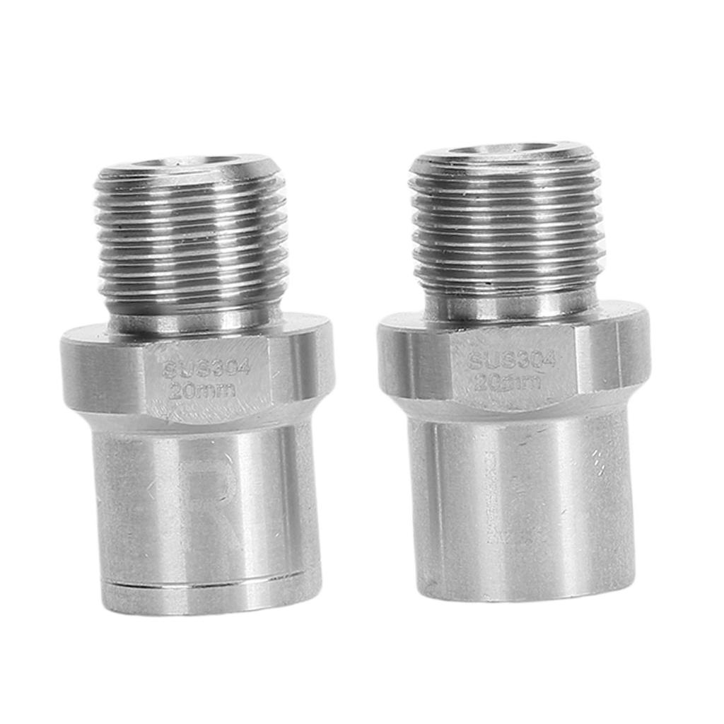 2PCS Bike Pedal Extender Adapter Aluminum Alloy 1 2 Inch To 9 16 Inch Converter for Bike Cranks