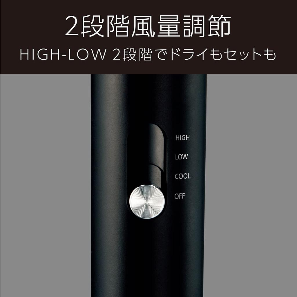 Vidal Sassoon Hair Dryer, High Airflow, Negative Ion, Two-Level Airflow Control, Black, VSD-1241/KJ