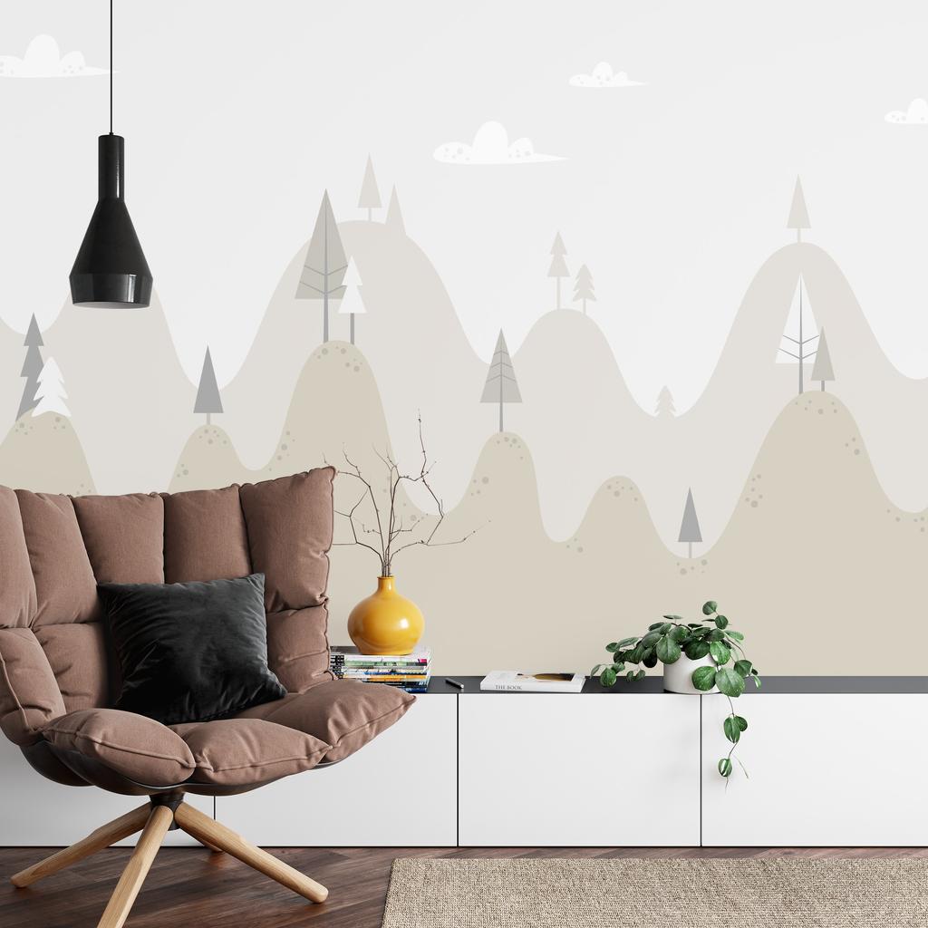 Photomural Fairytale Hills Washable Fleece 450x300
