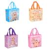 Cartoon Handheld Bags with Handle Nonwoven Fabric Bags 9x9x4Inch For Kids Birthday Wedding Bridal Showers Craft Wrapping