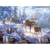 Huacan Full Square Diamond Painting Landscape Diamond Embroidery Snow Scene Picture Rhinestone Mosaic Painting