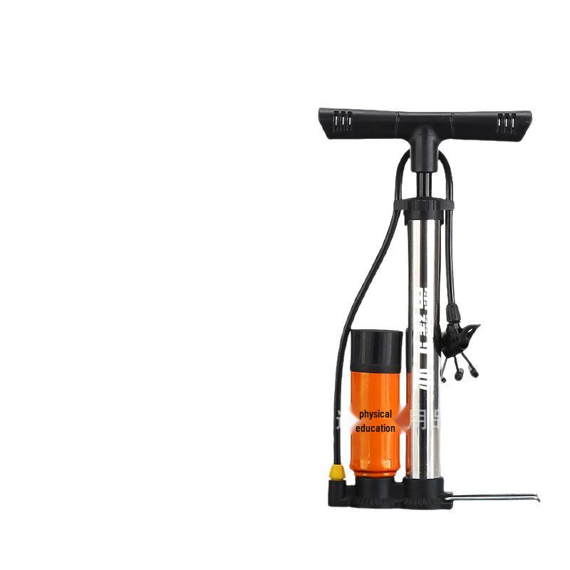 Portable High-Pressure Stainless Steel Pump with Gauge for Bicycles, Electric Cars, Basketballs & Mountain Bikes Portable Stainless Steel Upgraded Pressure Pump