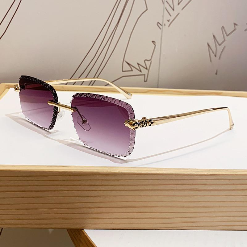 

Cheetah Inspired Square Sunglasses With Uv400 Protection For Driving And Outdoor Fashion DoubleGray