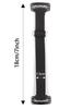 Fascia lifting viso nera a forma di V regolabile con clip elastica BB antirughe da 1,5 cm