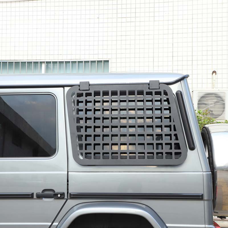 For Mercedes Benz G Class W463 2004-2018 Aluminum alloy Car Rear Side Window Armor Hanging Bag Holder Car Exterior Accessories