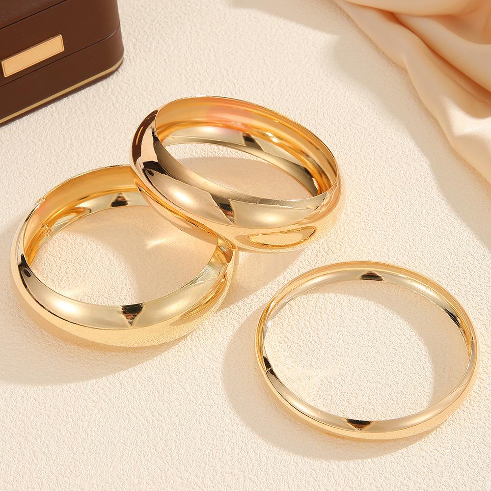 Bohemian Ethnic Gold-Plated Bracelet Set - Ancient Western Style Jewelry