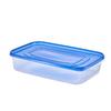 2 Pack Stackable Food Storage Containers BPA Free Rectangular Meal Prep Containers Clear Lids Ideal Fridge Pantry Organization