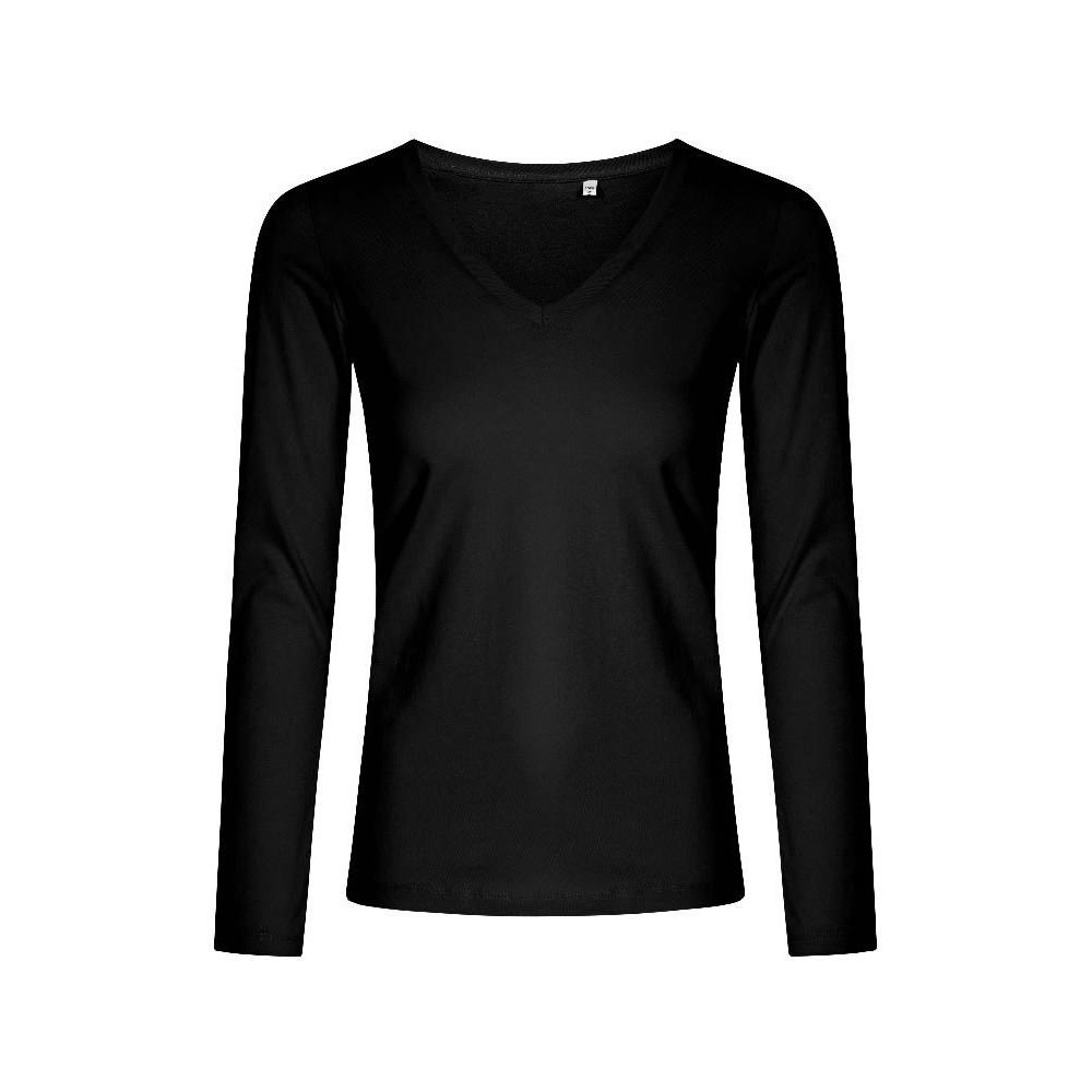 X.O By Promodoro Womens/Ladies V Neck Long-Sleeved T-Shirt