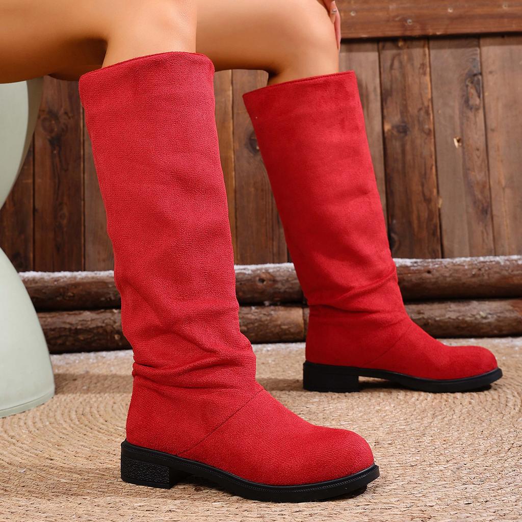Plus Size Shoes for Women 35-43 Autumn Winter Wome Platform Round Toe Warm Comfortable Non-slip  Knee-high Women Boots 2026