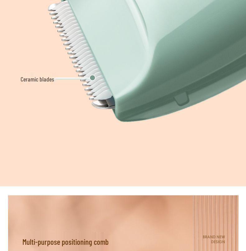 Ultra-Quiet Rechargeable Baby Hair Clipper for Newborns & Toddlers
