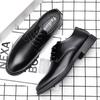 Leather shoes men's business dress high-end sense pointed head inner height increase casual shoes British groom wedding leather soft leather suit