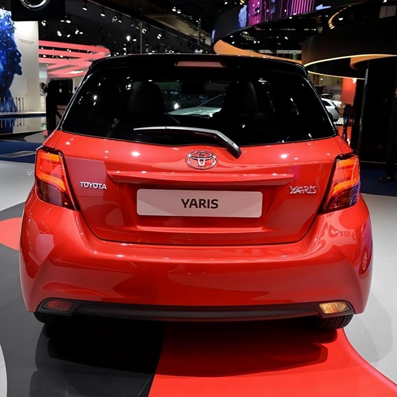 BAWI7 3D Metal Yaris Logo Emblem Badge Matte black Chrome Plated Trunk Letter Sticker For Toyota Yaris Car Exterior Decor Accessories
