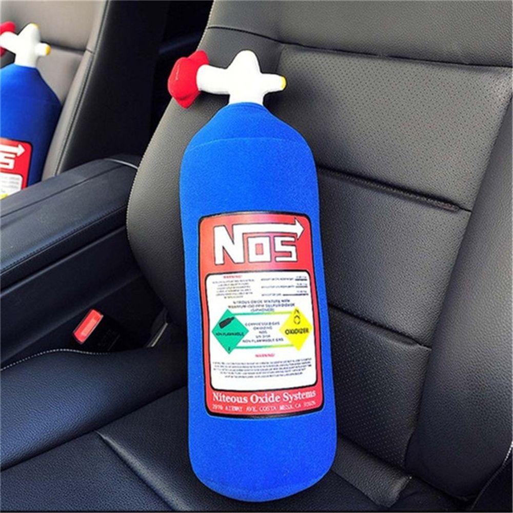 

Auto Neck Rest Plush Toys Oxide Bottle Car Seat Supports Car Neck Pillow Cat Headrest Waist Cushion 45cm pillow