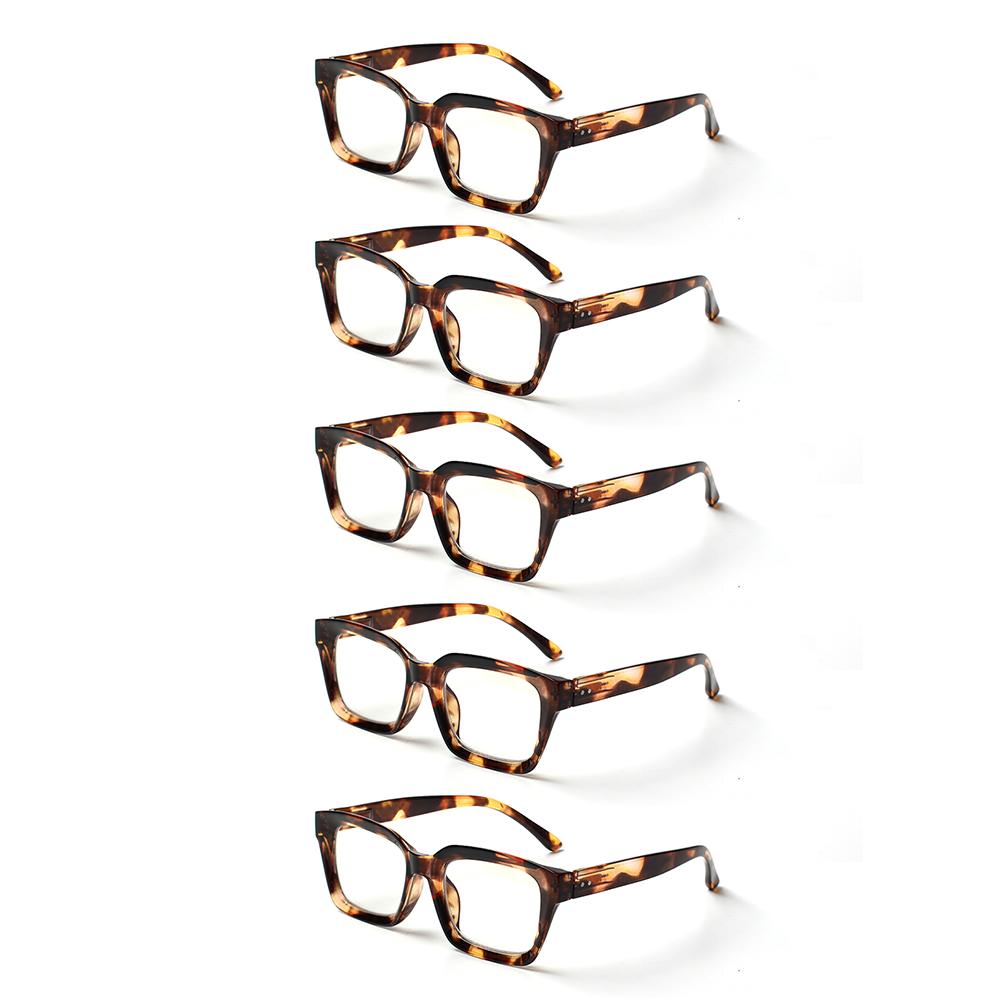 Turezing Reading Glasses for Men Women Fashion HD Lens Spring Hinge Presbyopic Eyeglasses Lightweight Comfortable