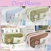 Traditional Pencil Case With Polyester Fabric And Cute Pins For Students And Office Use