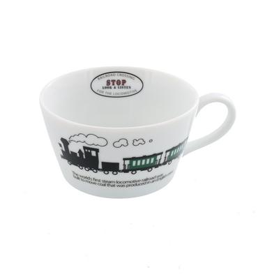EAST bord Soppkopp 320cc Tåg Pojkens TOTOY Tillverkad i Japan Mugg Tål diskmaskin Tål mikrovågsugn to-00903