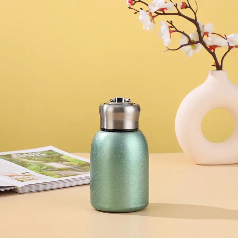 300ml Stainless Steel Mug Portable Mini Insulated Travel Camping Thermos Cup for Gift