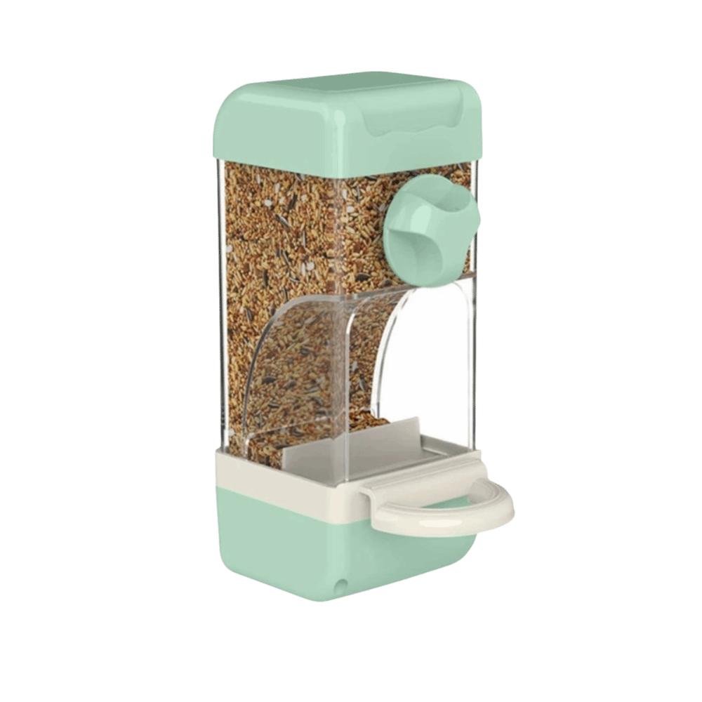 Anti-Spill Automatic Bird Feeder Husk Separation Bird Food Dispenser  for Bird Cage