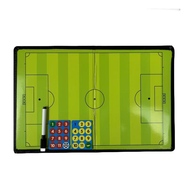 Dual-Sided Tactical Magnetic Coaching Board for Basketball and Football