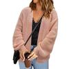 Fashionable Women's Loose Knitted Cardigan Sweater Casual Long Sleeved Jacket