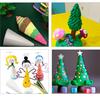 5/10x Cone Christmas Tree Styrofoam Foam For Kids Craft Decoration 70/100/150mm
