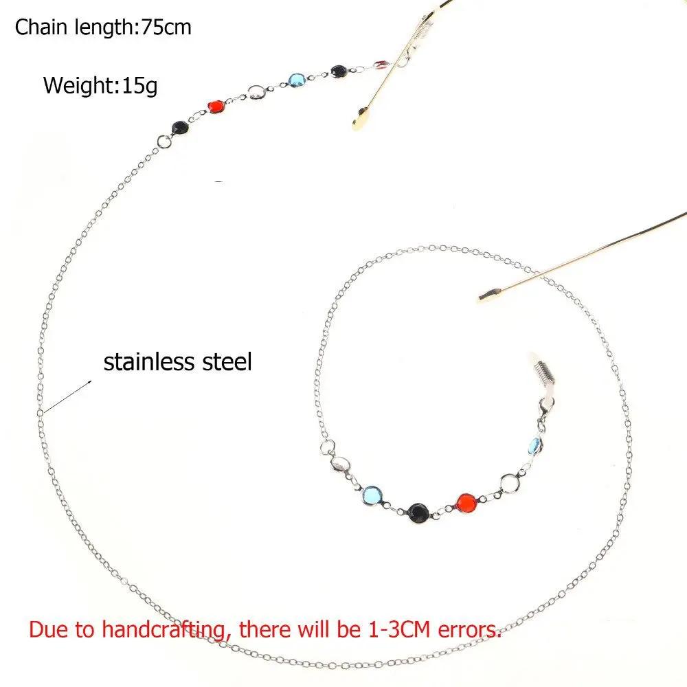 Vintage Stainless Steel Long Eye wear Accessories Glasses Necklace  Eyeglass Lanyard  Glasses Chain