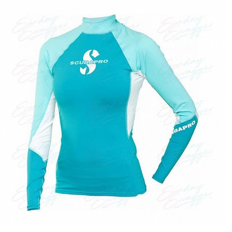 

SCUBAPRO Women s Long-Sleeved Outdoor Sports Ultraviolet Swimsuit Surfing Suit Shirt Top XXS