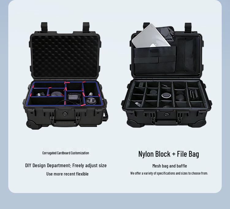 Durable Drop-Resistant Water Testing Tool Box - Multi-Functional Electronic Case for Outdoor Camping