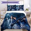 3pcs Custom Name Era Dreams Printed Bedding Set Duvet Cover Closure Includes 1 Duvet Cover & 2 Pillowcases, Soft and Comfortable for All Seasons.