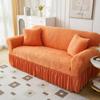 Tree Leaves Jacquard Elastic Sofa Cover With Skirt All-Inclusive Sofa Cover for Living Room 1/2/3/4 Seater