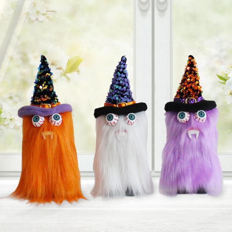 Halloween Doll Ghost Tooth Doll Holiday Gift Ornament Gnome Vampire Standing Pose