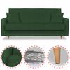 Sofa Bed Rene Sofa Bed with Storage Family Meble Corduroy Green