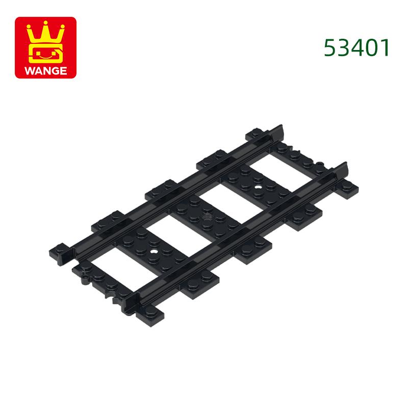 Non-Toxic 100G City City Train Rail Building Blocks Moc Straight Curved Tracks Compatible With 53400 53401 74746W Bricks Toys Gifts