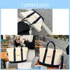 Sac Cabas en Toile avec Design Color Block pour Voyage Décontracté et Usage Quotidien