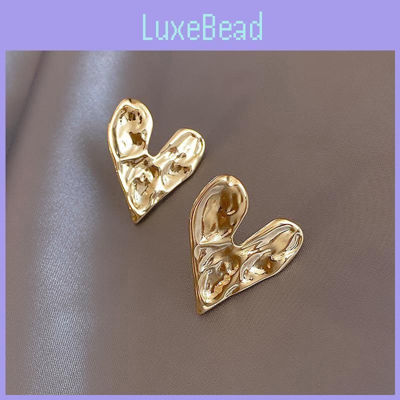Simple Elegant And Gold Heart Shape Earrings For Women Trendy Jewelry Fashion
