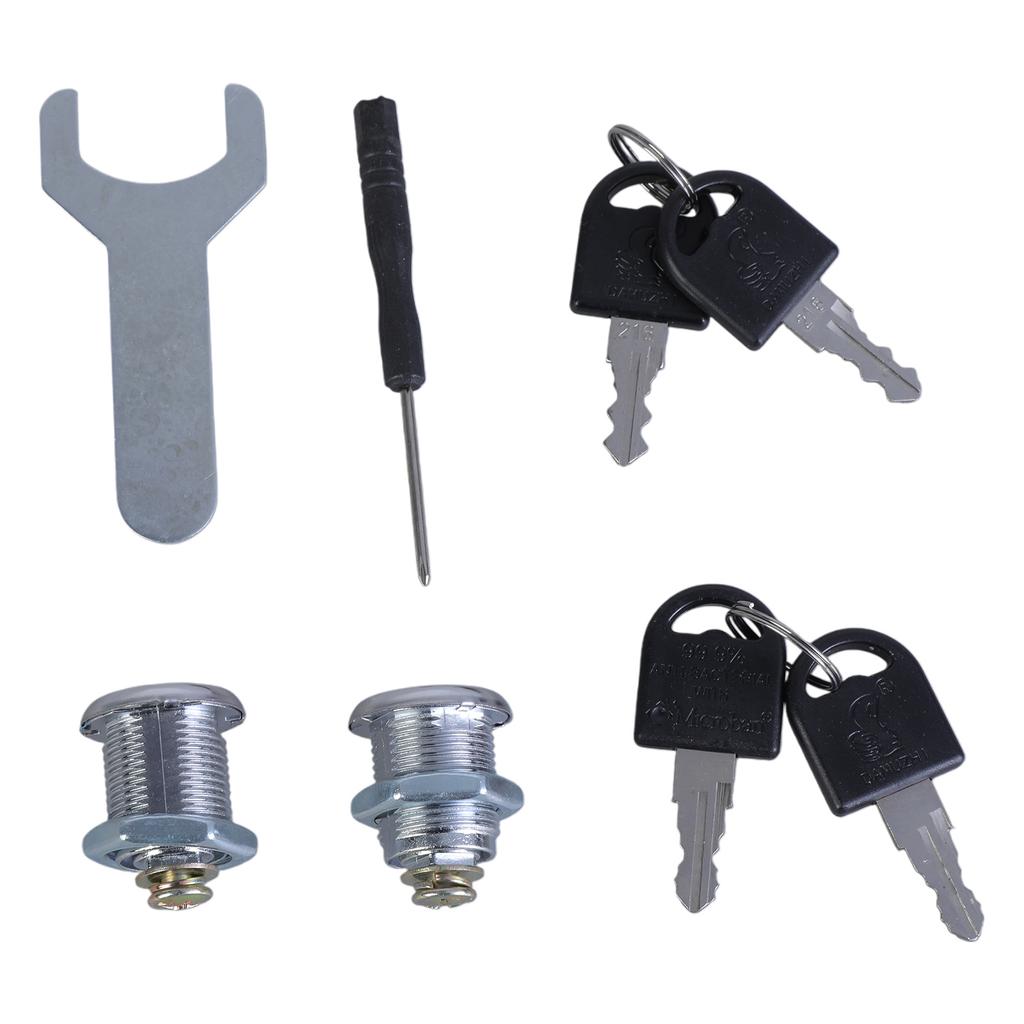 2set Furniture Cams Lock with Key Replacement Drawer Lock Cabinet Cupboard Desk Hasp Latches for Letterbox Drawer