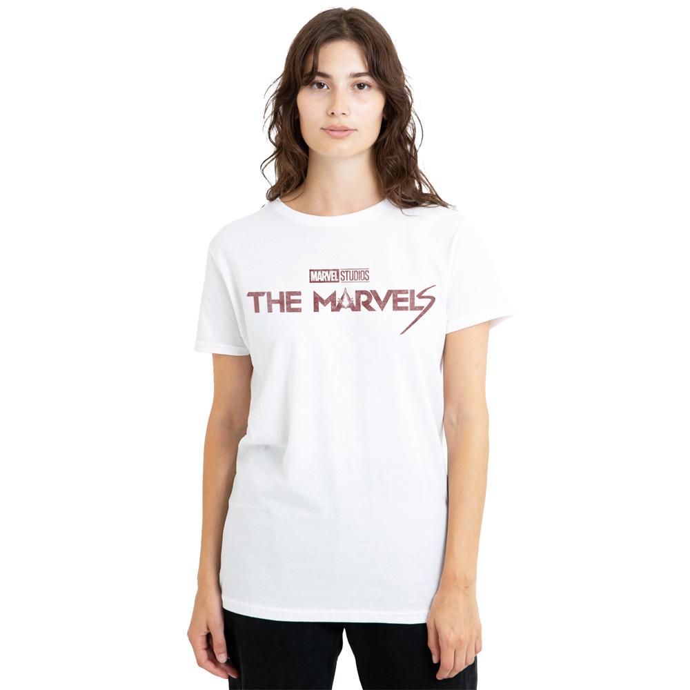The Marvels Womens/Ladies Distressed Logo T-Shirt