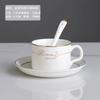 Ceramic coffee cup set handpainted goldpainted English cup saucer hotel coffee milk tea cup