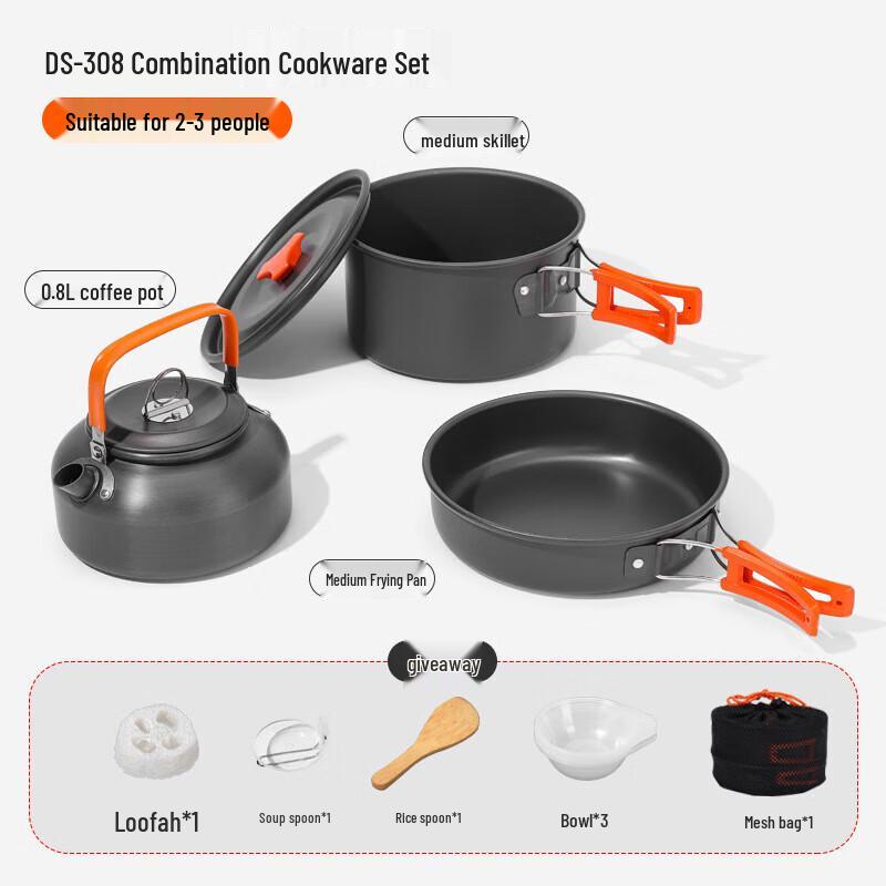 Chunsen Outdoor Portable Camping Cookware Set
