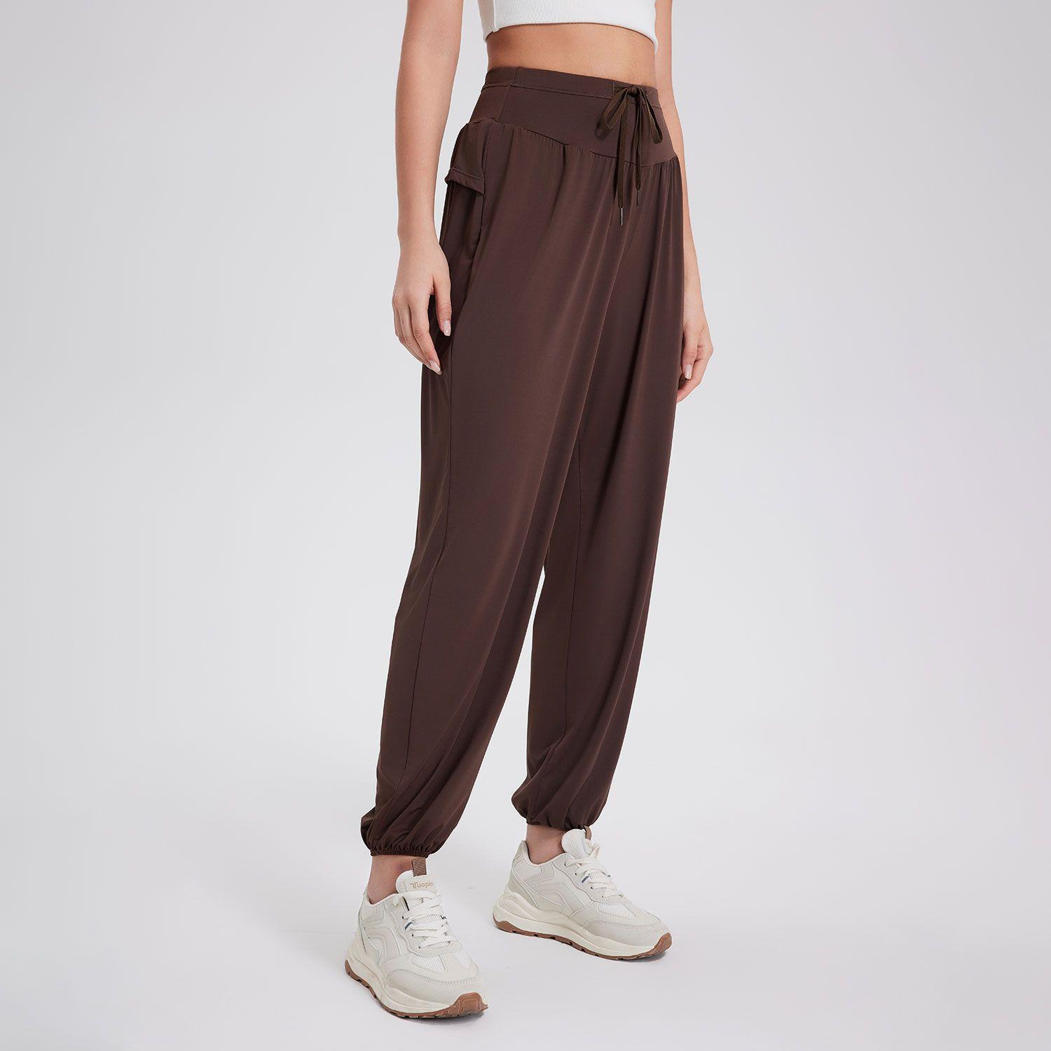 

Sweatpants high waist drawstring fitness yoga pants women s loose casual Harlan leggings running cool quick drying anti-sun XL