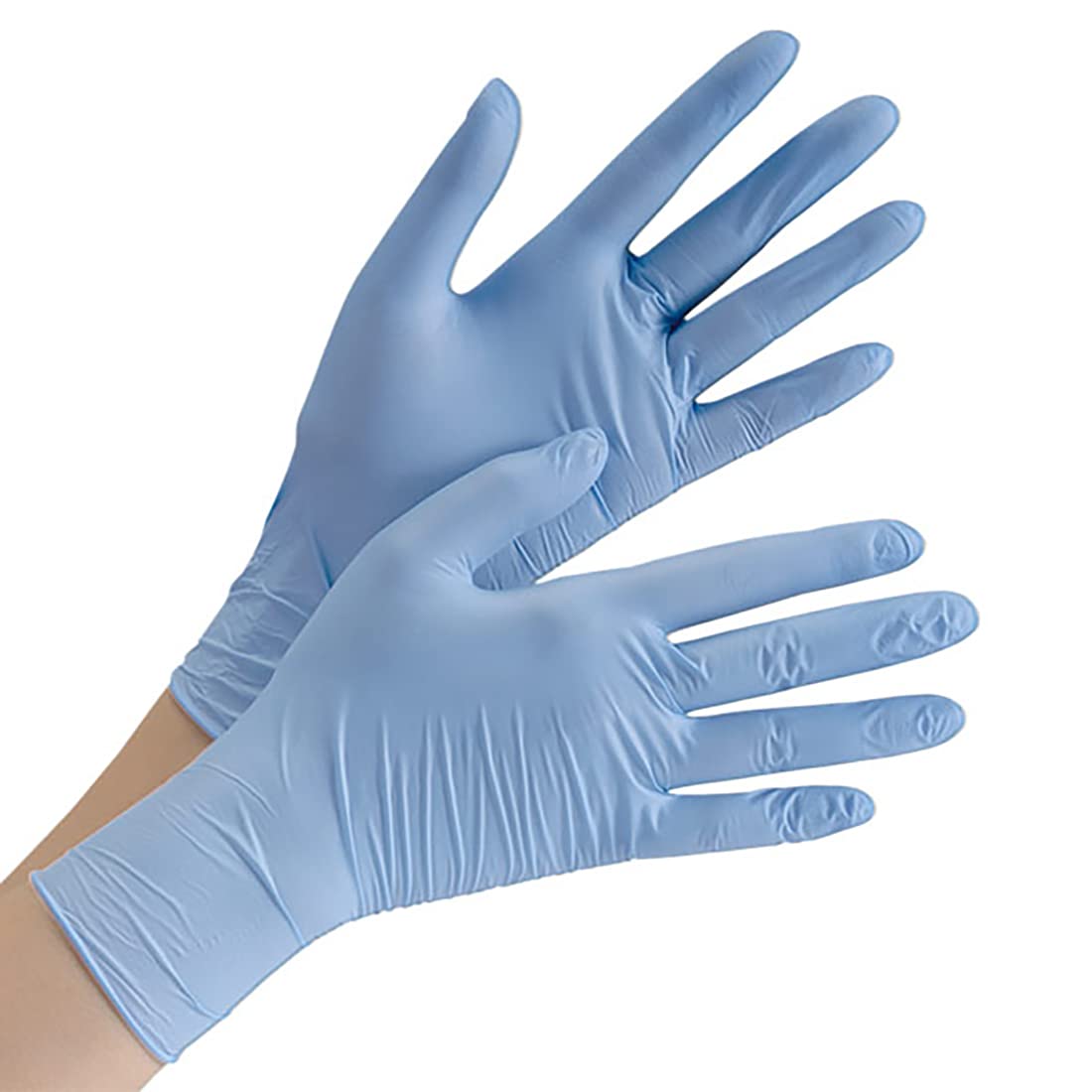 

Midori Anzen Nitrile Disposable Verte Size 300 pieces Gloves, 714, Powder-Free, SS, Blue, (Ultra-Thin) синий