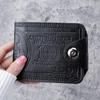 Retro PU Men's Multi-Slot Wallet: Dollar Holder, Card Organizer, and Driver's License Short Wallet.