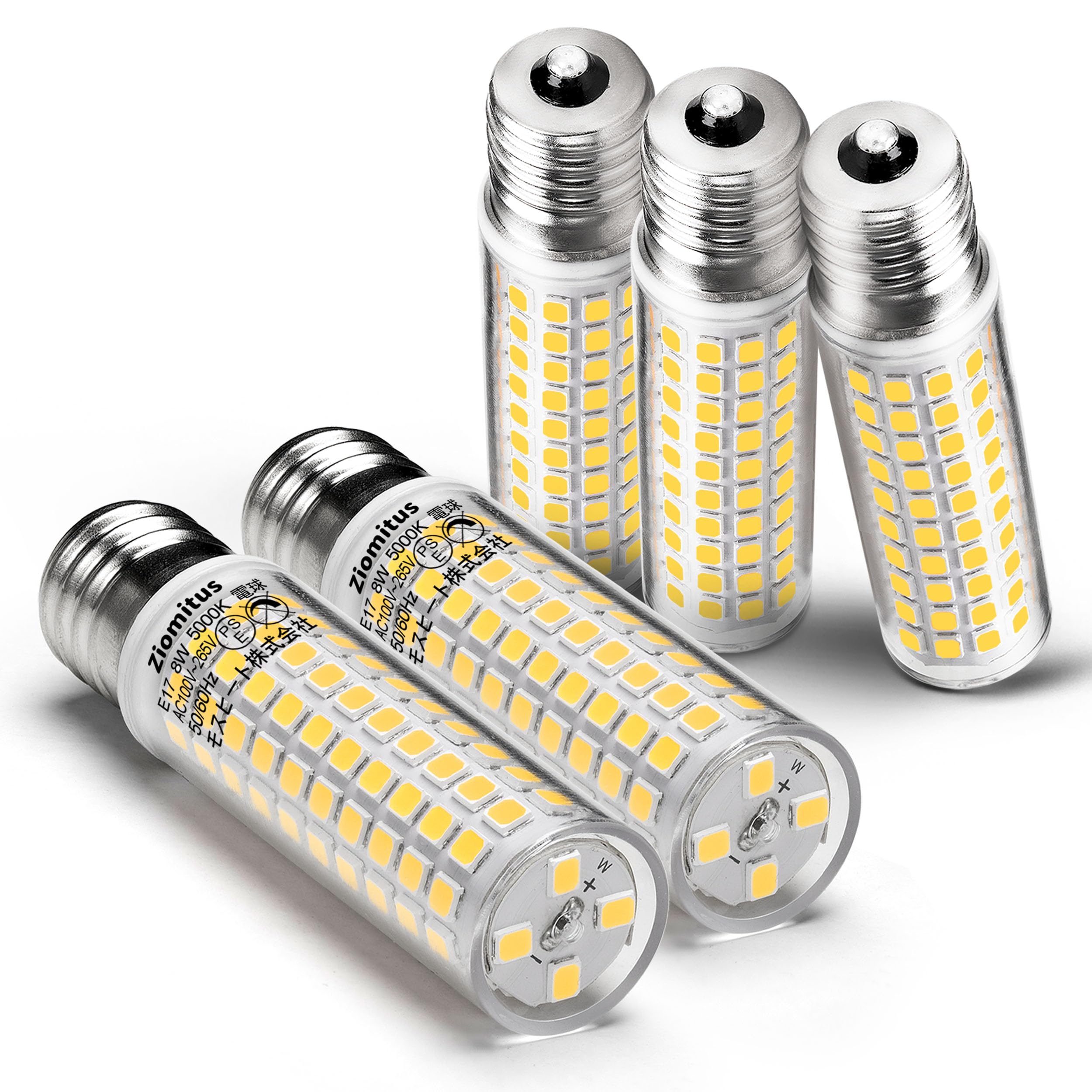 

E17 100W LED Bulb, 17mm Diameter, 1200lm, 5000k Daylight White Equivalent, High Color Rendering, Omnidirectional Wide Beam Distribution, Insulated,