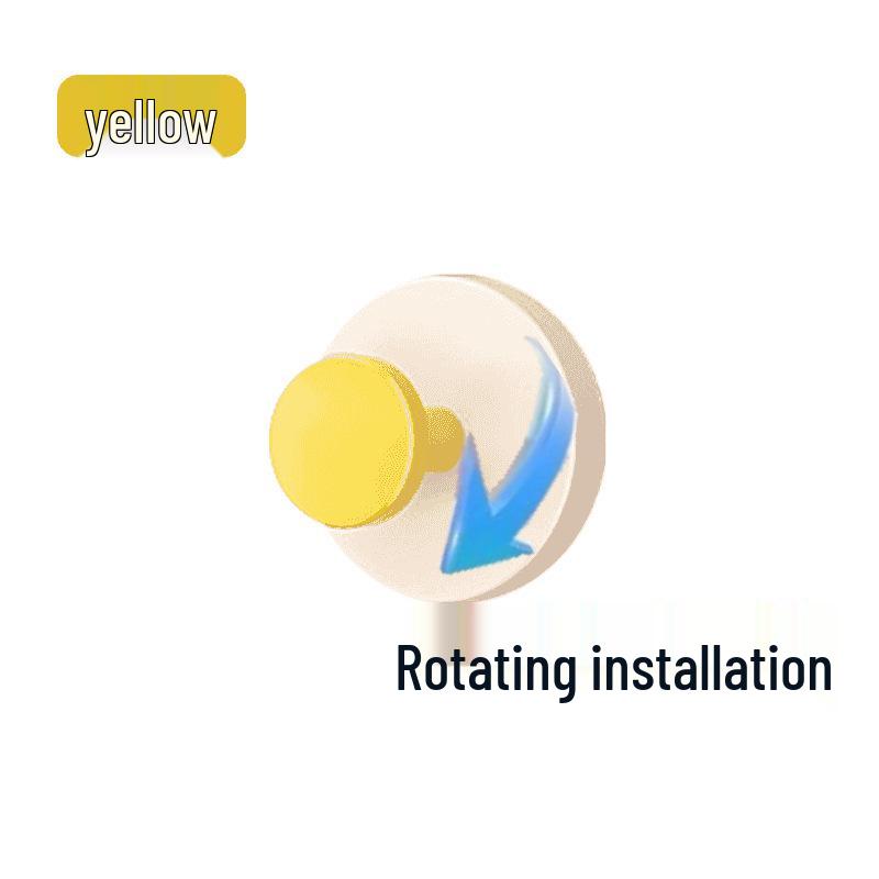 Dopamine No-Drill Suction Cup Clothes Hook – Strong, Adhesive, Mark-Free Wall Mount for Bathroom жёлтый