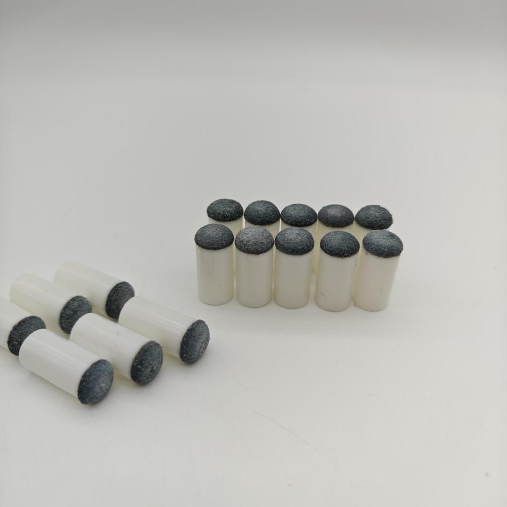 13mm Leather Billiard Cue Tip Cap: Small Head Protective Ferrule Cover