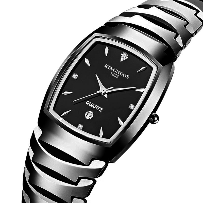 Новые мужские ретро-часы взрывного дизайна с квадратным циферблатом, водонепроницаемые, люминесцентные, многофункциональные, спортивные, золотые. Часы для пары.