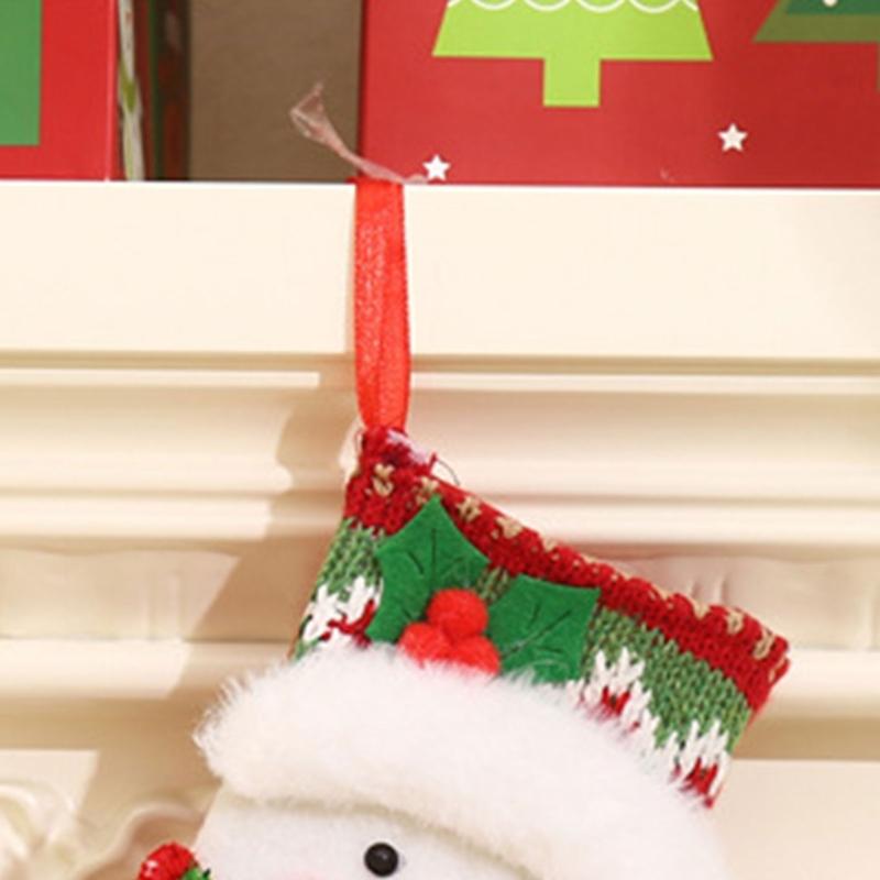 Christmas Stocking Christmas Decorations Goodie Bag Gift Fireplaces Xmases Tree Stocking Ornament for Holiday Family