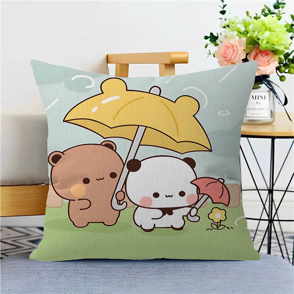 Cartoon Bubu and Dudu Pillow Anime Pillow Sofa Bed Head Pillow Cover Cushion Cover 45x45 cm Fashion