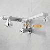 Stainless Steel Wall Mounted Faucet 360° Rotation Single Cold Water Tap  Sink Mounting